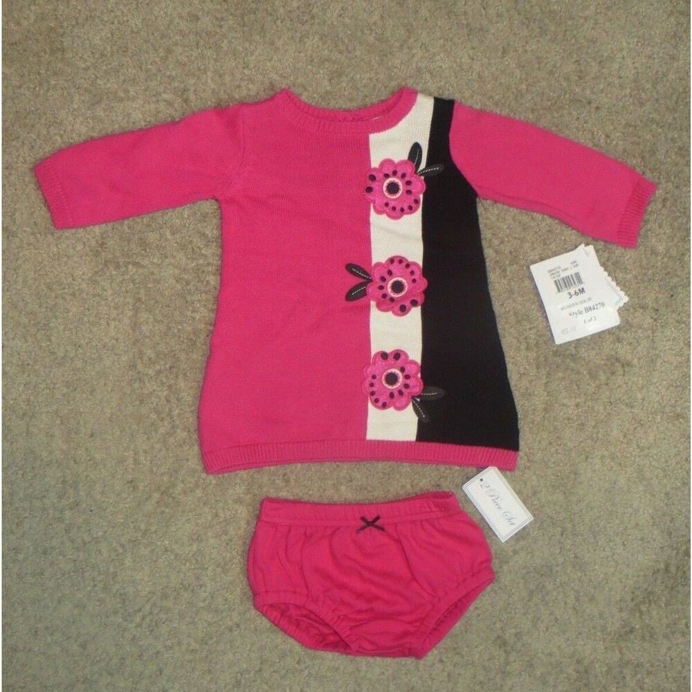 Hartstrings Baby Floral Sweater Dress